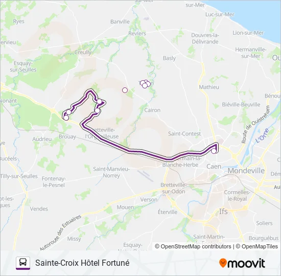 103 Bus Line Map