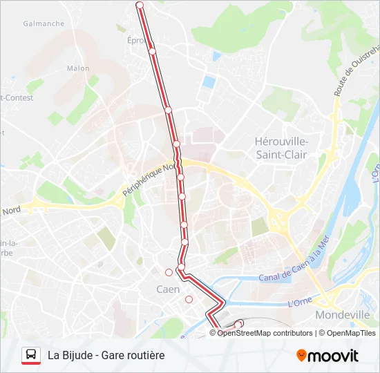 NOMAD 101 Bus Line Map