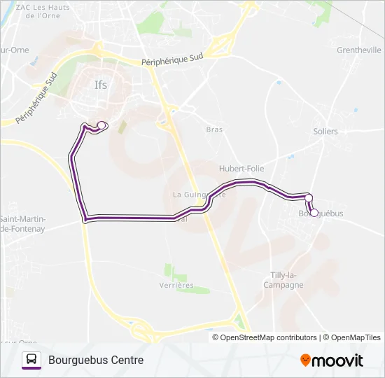 137A Bus Line Map