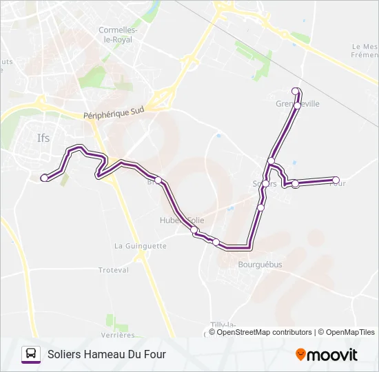 138D Bus Line Map