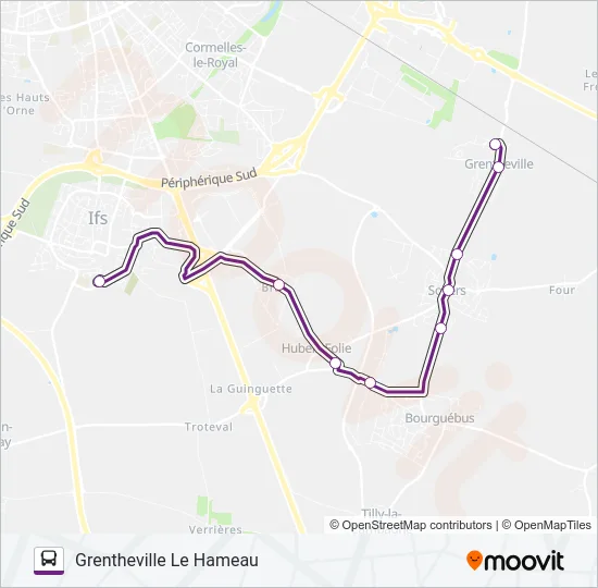 138D Bus Line Map