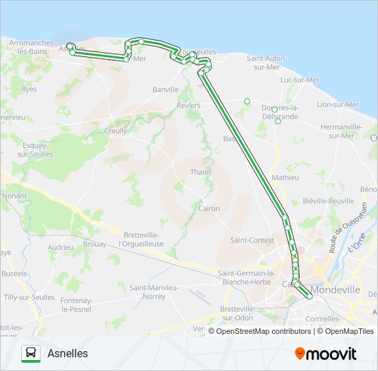 Plan de la ligne LIGNE 3 de bus