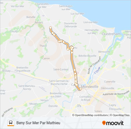 LIGNE 4 bus Line Map