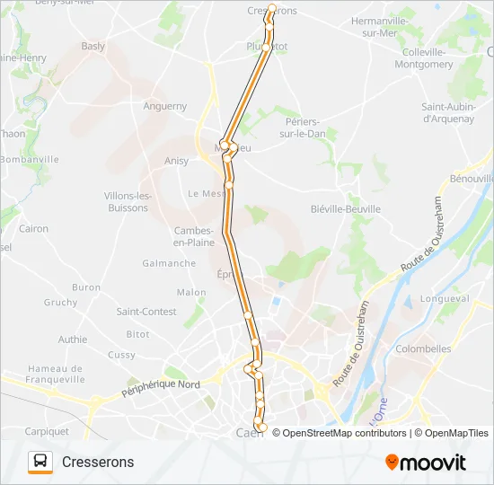 LIGNE 4 Bus Line Map