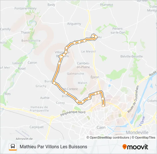 LIGNE 4 Bus Line Map