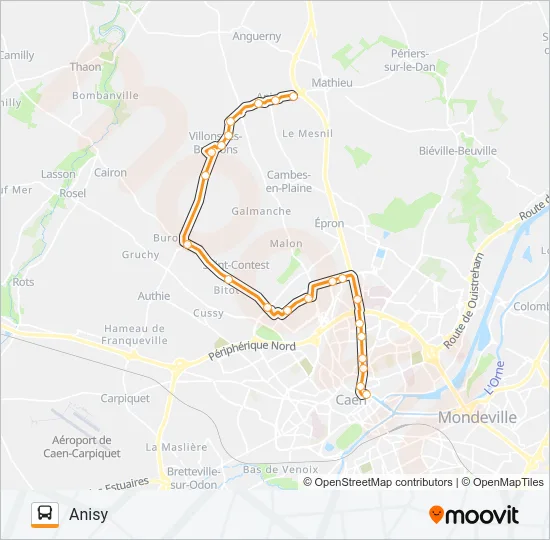 LIGNE 4 Bus Line Map