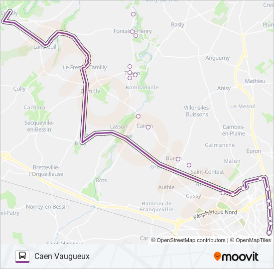 LIGNE 6 bus Line Map