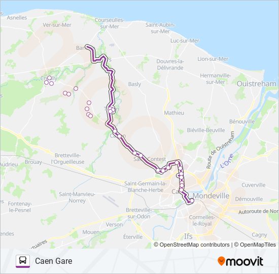 LIGNE 6 bus Line Map