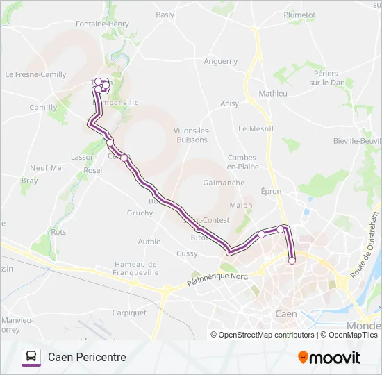 LIGNE 6 Bus Line Map