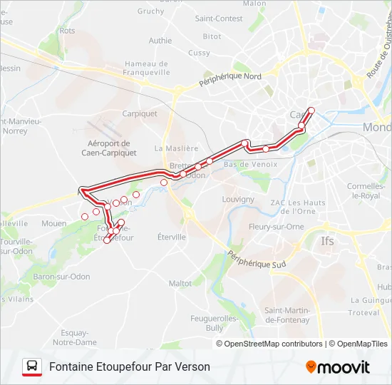 LIGNE 9 Bus Line Map