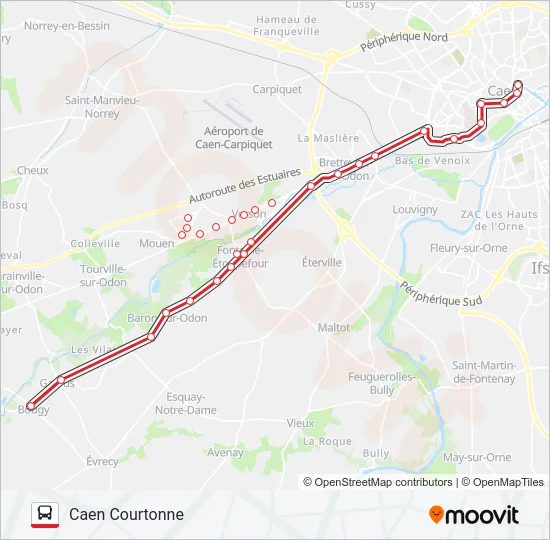 LIGNE 9 Bus Line Map