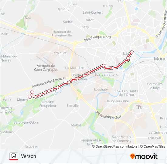 LIGNE 9 Bus Line Map