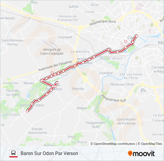 Mapa de LIGNE 9 de autobús