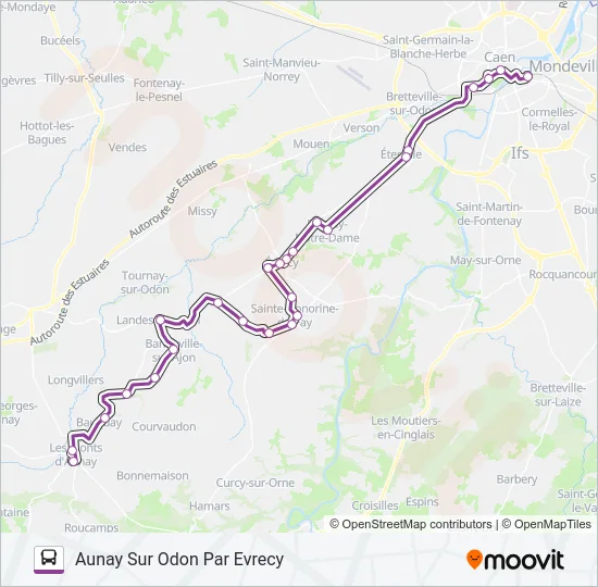 LIGNE 10 Bus Line Map