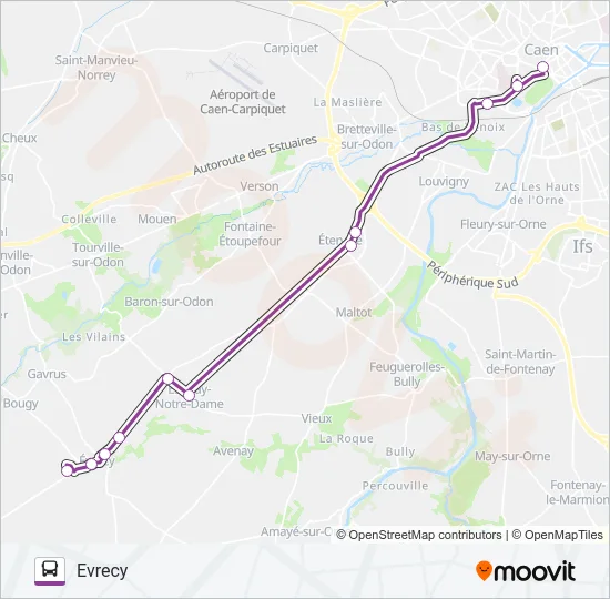 LIGNE 10 Bus Line Map