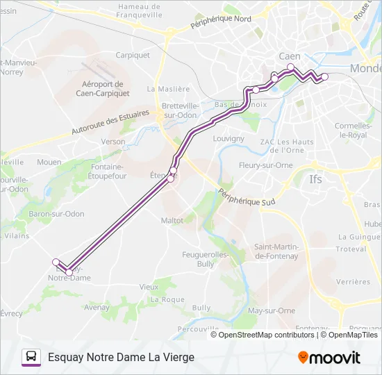 LIGNE 10 Bus Line Map