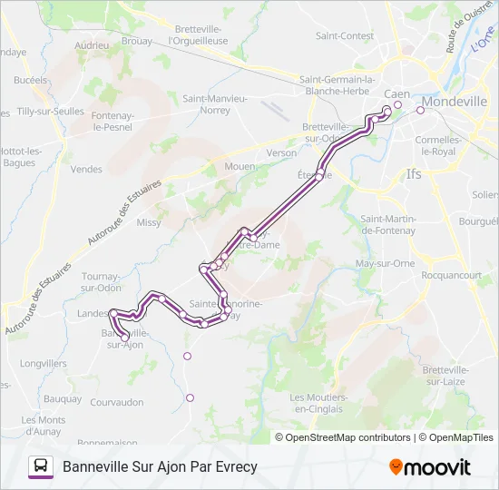 LIGNE 10 Bus Line Map