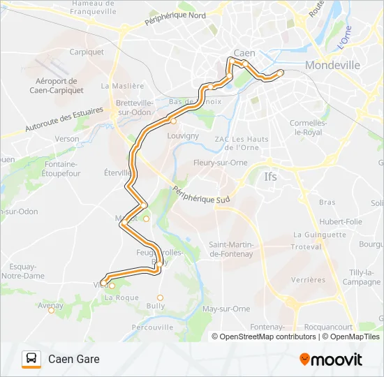 LIGNE 11 Bus Line Map
