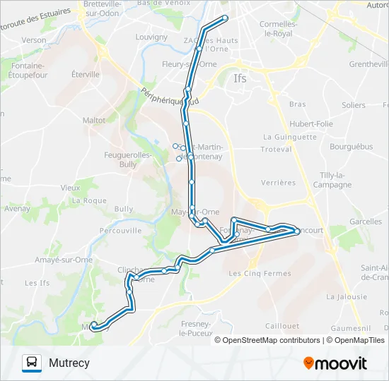 LIGNE 12 Bus Line Map