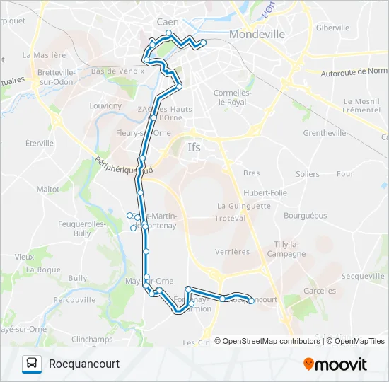 LIGNE 12 Bus Line Map