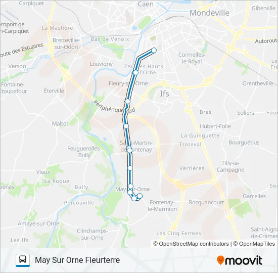 LIGNE 12 Bus Line Map