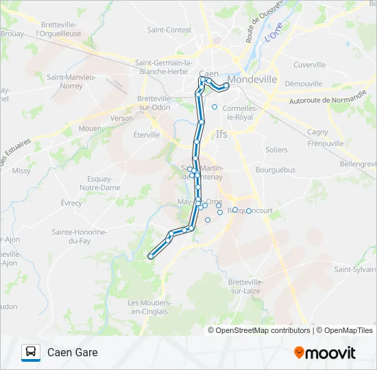 LIGNE 12 Bus Line Map