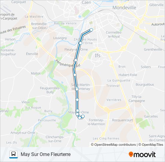 LIGNE 12 bus Line Map