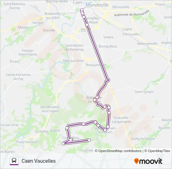 LIGNE 14 Bus Line Map