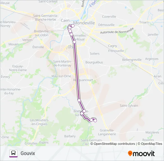 LIGNE 14 Bus Line Map