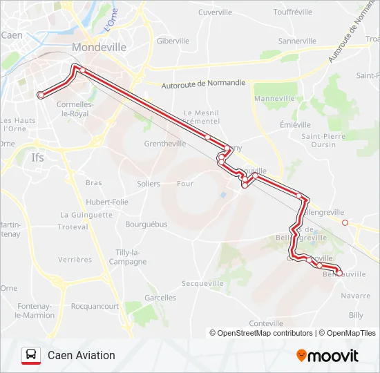 LIGNE 17 Bus Line Map