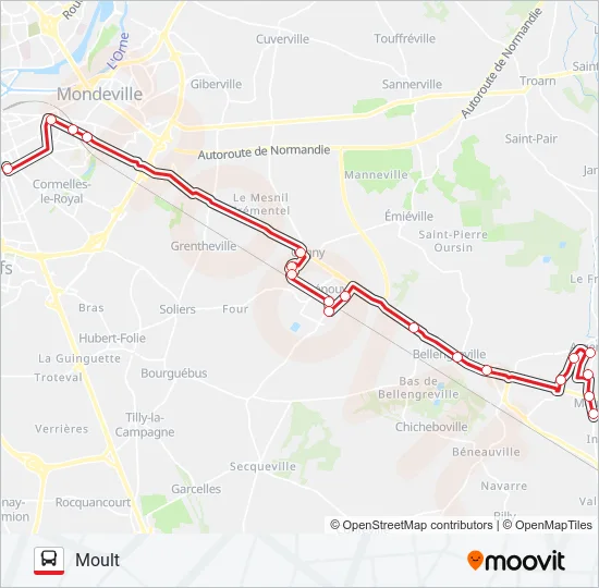 LIGNE 17 Bus Line Map