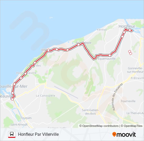 LIGNE 20 bus Line Map