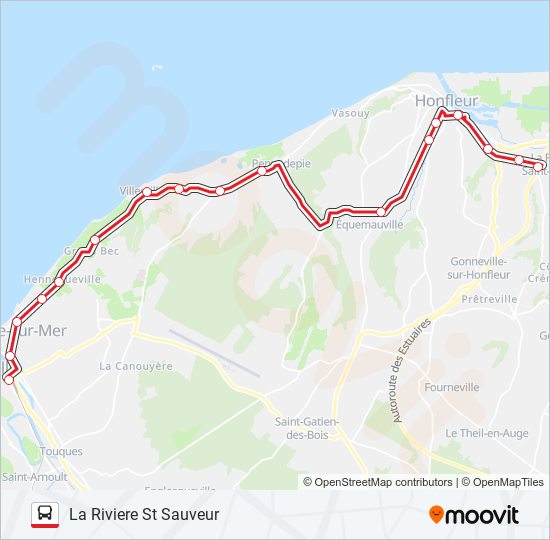 LIGNE 20 bus Line Map