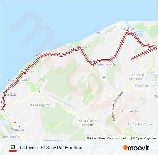 LIGNE 20 Bus Line Map