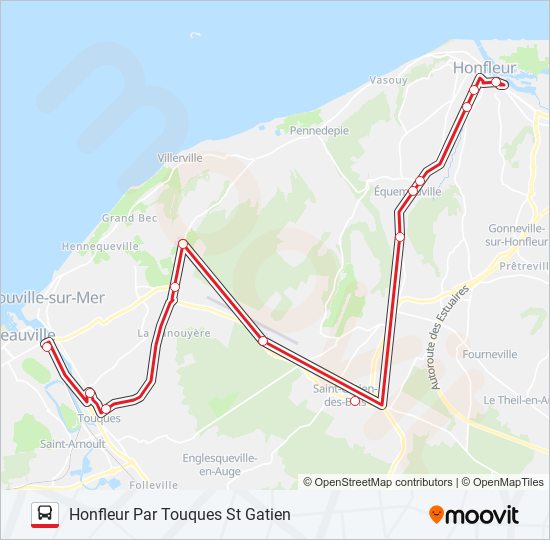 LIGNE 20 bus Line Map