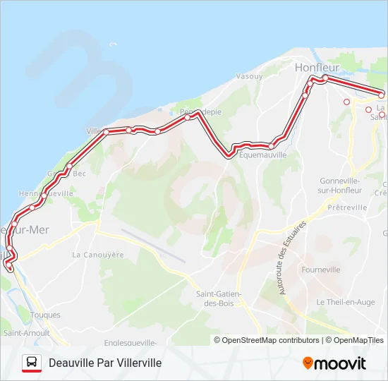 LIGNE 20 Bus Line Map