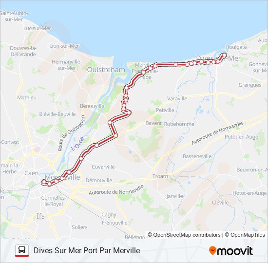 Mapa de LIGNE 20 de autobús