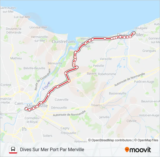 LIGNE 20 Bus Line Map