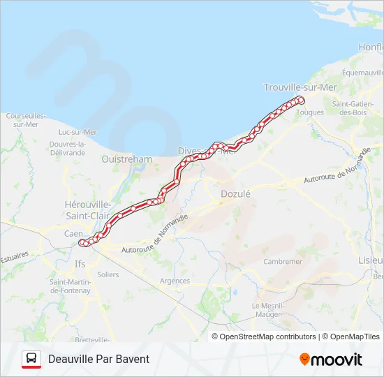 LIGNE 20 Bus Line Map