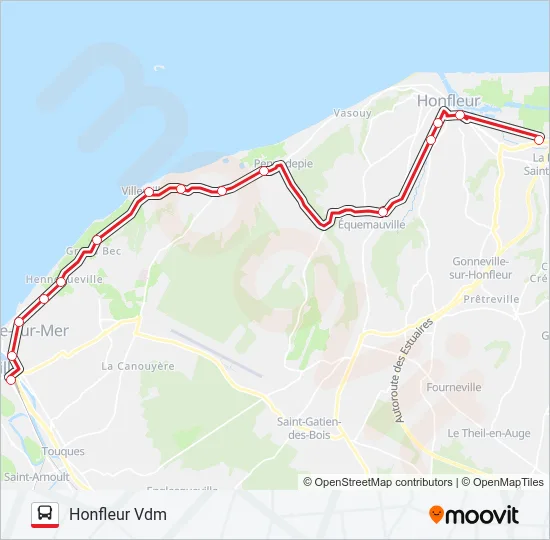 LIGNE 20 Bus Line Map