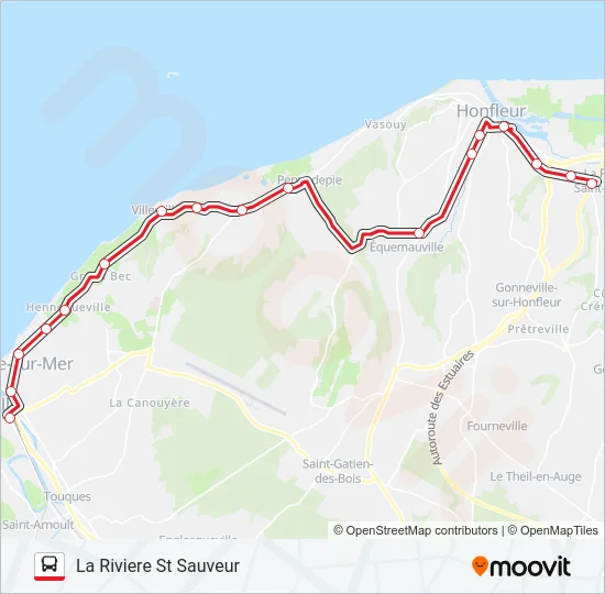 LIGNE 20 Bus Line Map