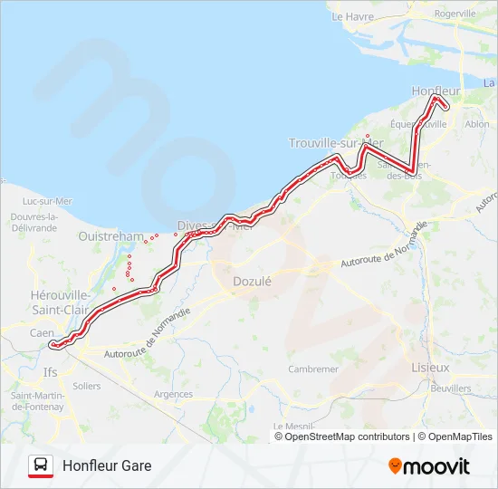 LIGNE 20 Bus Line Map