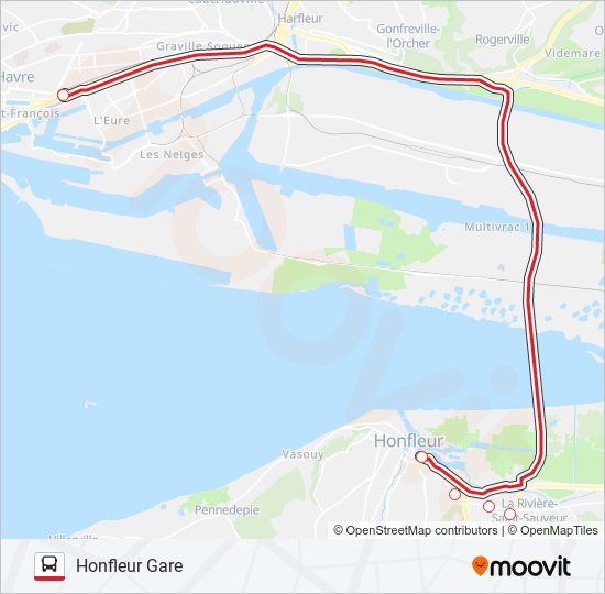 LIGNE 20 bus Line Map