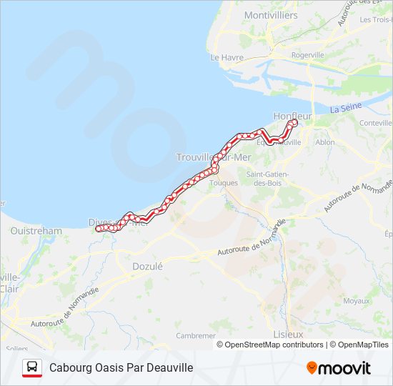 Plan de la ligne LIGNE 20 de bus