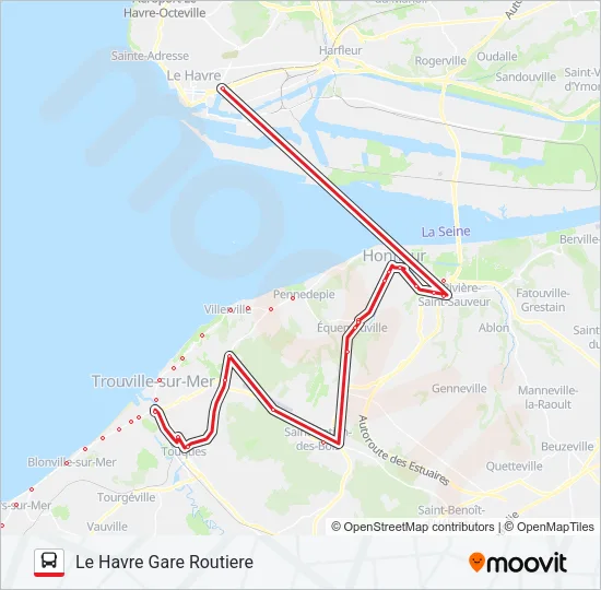 LIGNE 20 Bus Line Map