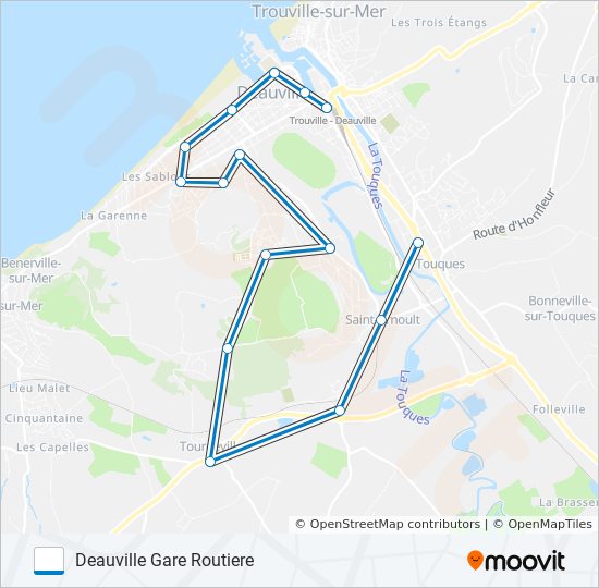 LIGNE 21 bus Line Map