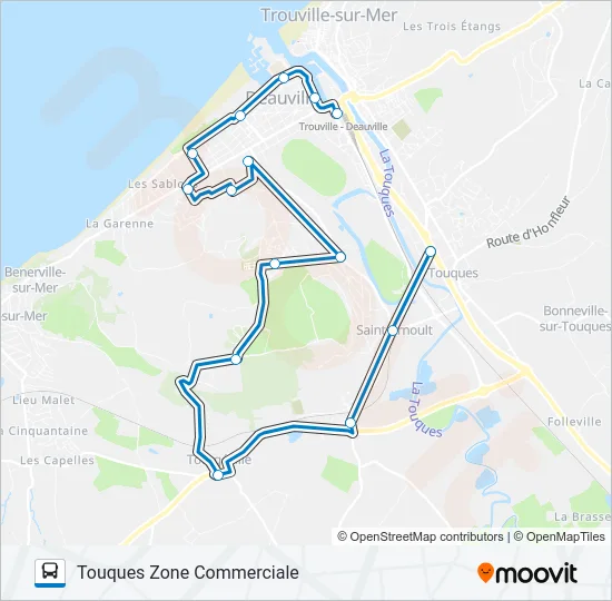 LIGNE 21 Bus Line Map
