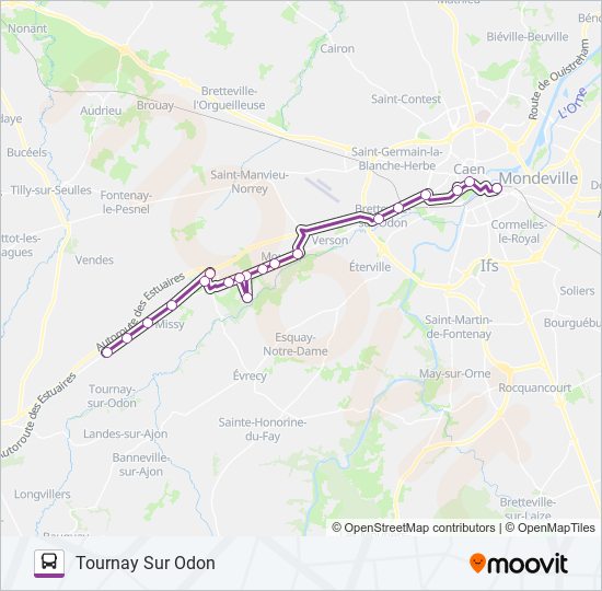 Plan de la ligne LIGNE 31 de bus