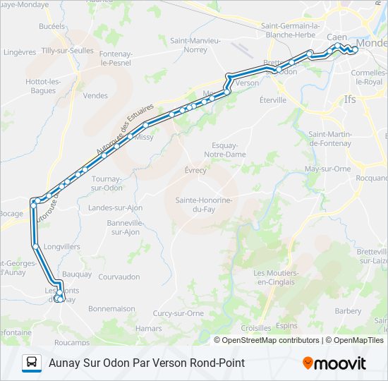 Mapa de LIGNE 32 de autobús