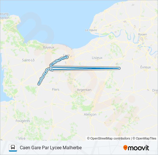 LIGNE 32 bus Line Map